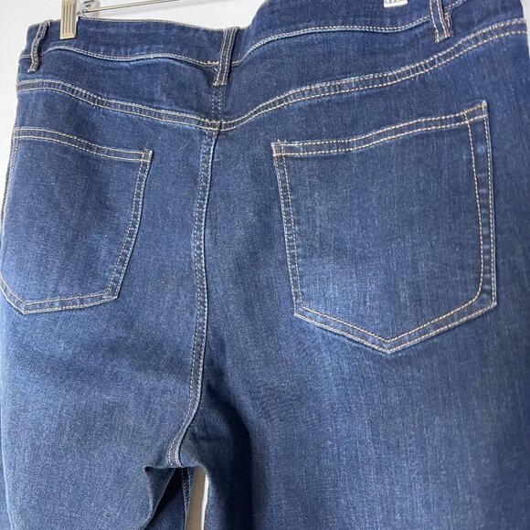 J. Jill Denim Women's Jeans Size 16 Smooth Fit Slim Ankle Medium Wash High Rise - Picture 7 of 11